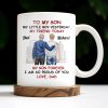 To My Son My Little Boy Yesterday, My Friend Today, Father And Son, Cityscape - Personalized Custom Coffee Mug - SON039_MG