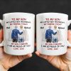 To My Son My Little Boy Yesterday, My Friend Today, Father And Son, Cityscape - Personalized Custom Coffee Mug - SON039_MG