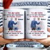 To My Son My Little Boy Yesterday, My Friend Today, Father And Son, Cityscape - Personalized Custom Coffee Mug - SON039_MG