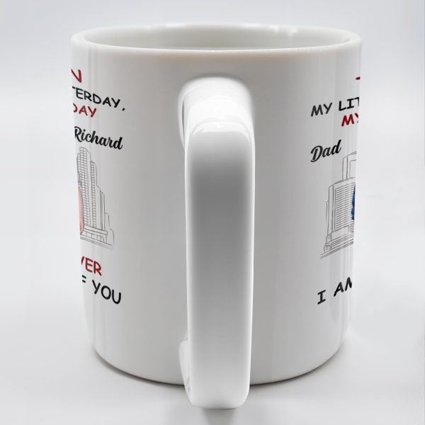 To My Son My Little Boy Yesterday, My Friend Today, Father And Son, Cityscape - Personalized Custom Coffee Mug - SON039_MG
