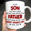 To My Son, Watching You Be A Dad - Personalized Custom Coffee Mug - SON053_MG