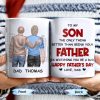 To My Son, Watching You Be A Dad - Personalized Custom Coffee Mug - SON053_MG