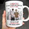 To My Son, Watching You Become A Dad - Personalized Custom Coffee Mug - SON055_MG