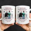 To My Son, You May Be Big Enough To Bench-Press Me, Father And Son, Urban Skyline - Personalized Custom Coffee Mug - SON051_MG