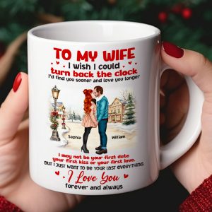 To My Wife - I Love You Forever And Always, Personalized Mug