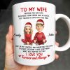 To My Wife, Meeting You Was Fate, Love Forever And Always, Cartoon Couple - Personalized Custom Coffee Mug - CPL988_MG