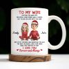 To My Wife, Meeting You Was Fate, Love Forever And Always, Cartoon Couple - Personalized Custom Coffee Mug - CPL988_MG
