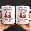 To My Wife, Meeting You Was Fate, Love Forever And Always, Cartoon Couple - Personalized Custom Coffee Mug - CPL988_MG
