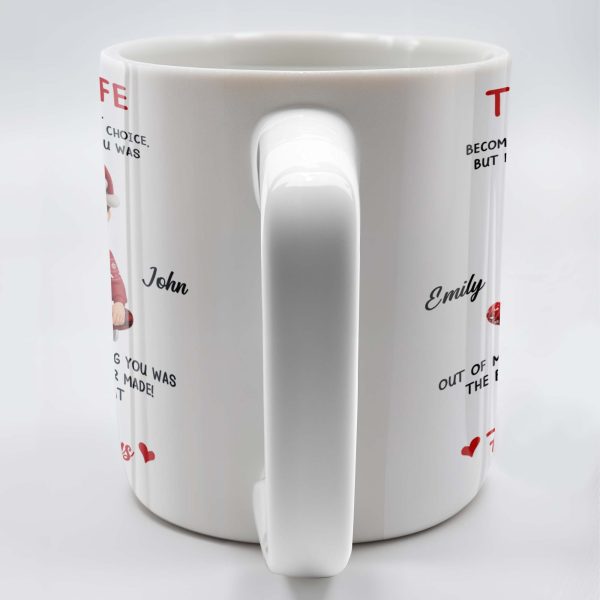 To My Wife, Meeting You Was Fate, Love Forever And Always, Cartoon Couple - Personalized Custom Coffee Mug - CPL988_MG