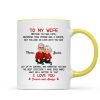 To My Wife My Husband Meeting You Was Fate - Personalized Mug - Gift For Couple, Gift For Him, For Her