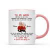 To My Wife My Husband Meeting You Was Fate - Personalized Mug - Gift For Couple, Gift For Him, For Her