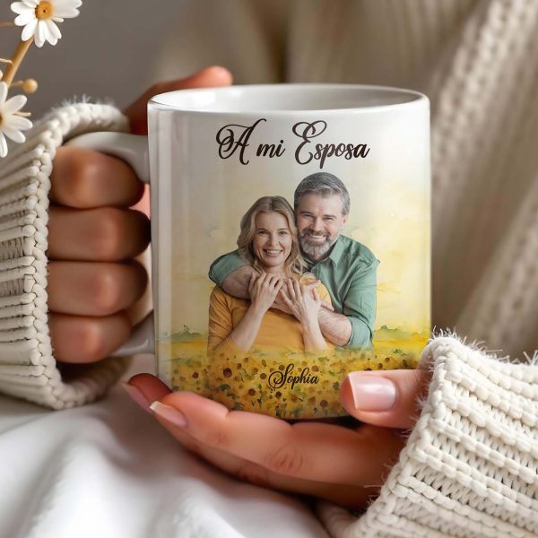 To My Wife, My Queen Forever With Love Grumpy Old Husband - Personalized Custom Coffee Mug - CPL147_MG