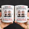 To My Wife, Our Home Ain't No Castle, Hearts - Personalized Custom Coffee Mug - WIF058_MG