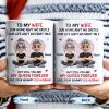 To My Wife, Our Home Ain't No Castle, Hearts - Personalized Custom Coffee Mug - WIF058_MG
