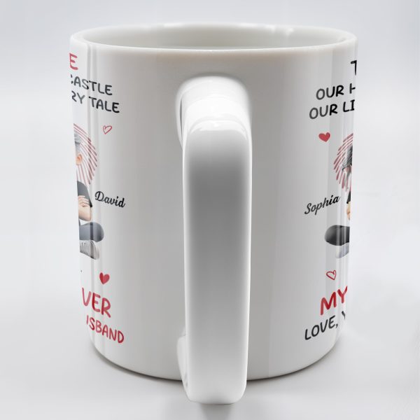 To My Wife, Our Home Ain't No Castle, Hearts - Personalized Custom Coffee Mug - WIF058_MG