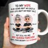 To My Wife, Our Home Ain't No Castle, Hearts - Personalized Custom Coffee Mug - WIF058_MG