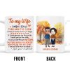 To My Wife, See Yourself Through My Eyes, Romantic Gift - Personalized Custom Coffee Mug - CPL271_MG