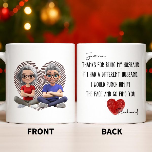 To My Wonderful Grandparents, Love Knows No Distance - Personalized Custom Coffee Mug - CPL1005_MG