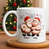 To My Wonderful Wife Merry Christmas With All My Love Santa And Elf - Personalized Custom Coffee Mug - CPL863_MG