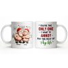To My Wonderful Wife Merry Christmas With All My Love Santa And Elf - Personalized Custom Coffee Mug - CPL863_MG