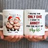 To My Wonderful Wife Merry Christmas With All My Love Santa And Elf - Personalized Custom Coffee Mug - CPL863_MG