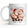 To My Wonderful Wife Merry Christmas With All My Love Santa And Elf - Personalized Custom Coffee Mug - CPL863_MG