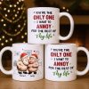To My Wonderful Wife Merry Christmas With All My Love Santa And Elf - Personalized Custom Coffee Mug - CPL863_MG