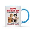 To Our Perfect Cat Mom Adorable Cartoon Cats Personalized Mug, Unique Gifts For Cat Moms