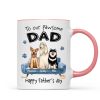 To Pawsome Dog Dad Happy Father's Day Personalized Mug