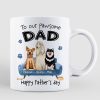 To Pawsome Dog Dad Happy Father's Day Personalized Mug