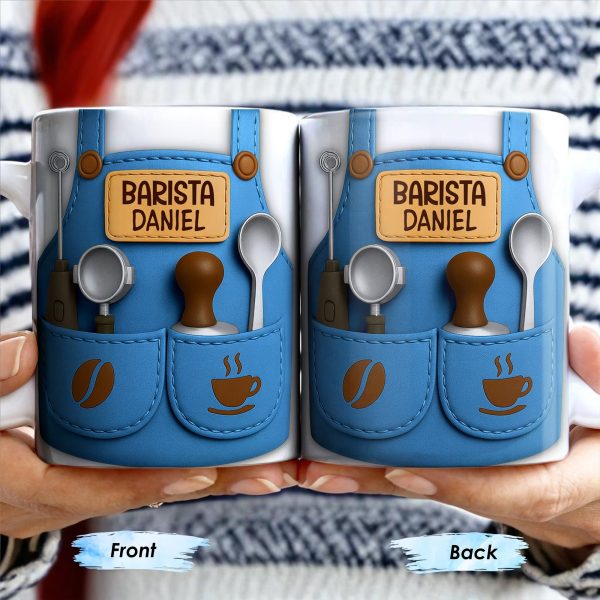 To The Best Barista, Coffee Accessories Design - Personalized Custom Coffee Mug - JBS007_MG