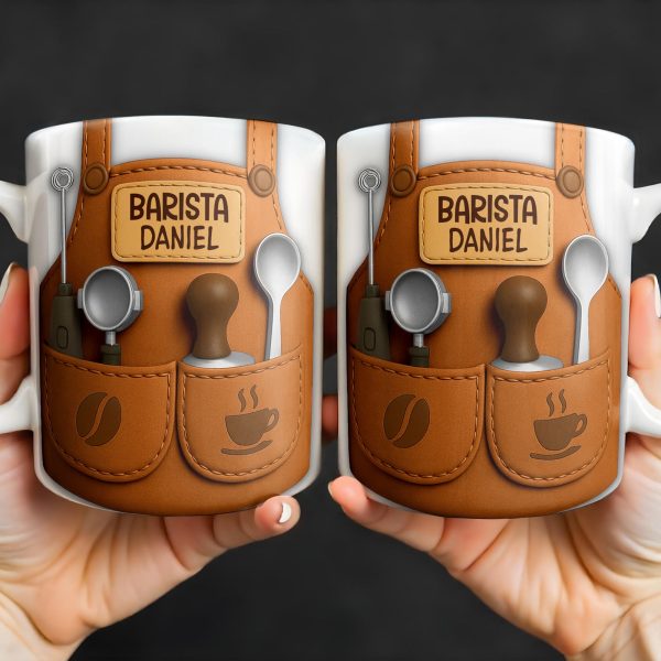 To The Best Barista, Coffee Accessories Design - Personalized Custom Coffee Mug - JBS007_MG