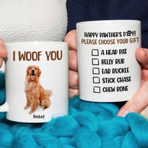 To The Best Dog Dad Custom Photo Personalized Coffee Mug