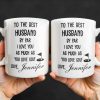 To The Best Husband By Par Love and Golf - Personalized Custom Coffee Mug - HSB039_MG
