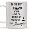 To The Best Husband By Par Love and Golf - Personalized Custom Coffee Mug - HSB039_MG