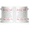 To The Loveliest Mum With Hearts - Personalized Custom Coffee Mug - MOM154_MG