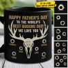 To The World's Best Bucking Dad - Gift For Dad - Personalized Black Mug