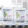 To The World's Best Daddysaurus - Personalized Mug - Father's Day, Birthday, Funny Gift For Dad, Father, Husband - Gift From Wife, Son, Daughter