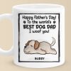 To The World's Best Dog Dad, I Woof You - Dog Personalized Custom 3D Inflated Effect Printed Mug - Father's Day, Gift For Pet Owners, Pet Lovers