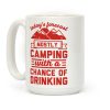 Today's Forecast Mostly Camping With A Chance Of Drinking Mug Coffee Mug