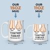 Together Forever - Couple Personalized Custom Mug - Gift For Husband Wife, Anniversary