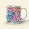 Together Forever, Couple Gift, Personalized Coffee Mug, Cartoon Couple Mug 03NATI271023