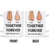 Together Forever Customizable Mug With Cute Feet Design - Personalized Custom Coffee Mug - CPL190_MG