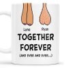 Together Forever Customizable Mug With Cute Feet Design - Personalized Custom Coffee Mug - CPL190_MG