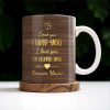Together Forever, Holding Hands and Hearts Mug - Personalized Custom Coffee Mug - CPL150_MG