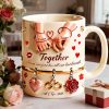 Together From Our First Kiss Till Our Last Breath - Personalized Ceramic Mug - Gift For Couples | NL122