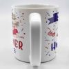 Together Since 2003, Cartoon Couple and Confetti - Personalized Custom Coffee Mug - HSB035_MG