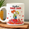 Together Since 2021 Peanut Couple - Personalized Coffee Mug - Gift For Couple, Husband Wife | GR8 NH96