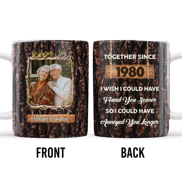 Together Since Year, Annoying You Longer With Love - Personalized Custom Coffee Mug - CPL224_MG