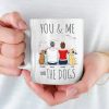 Together With Our Pups - Couple Personalized Custom Mug - Gift For Husband Wife, Anniversary, Pet Owners, Pet Lovers